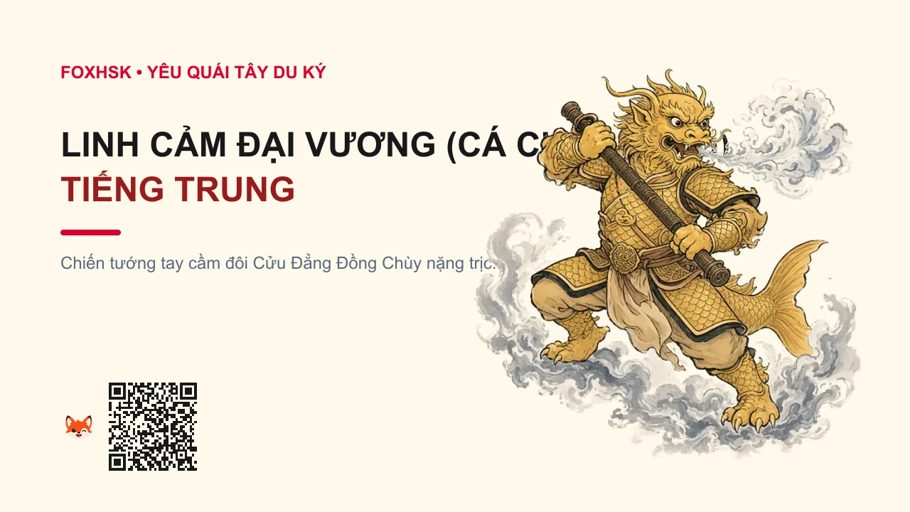 Linh Cảm Đại Vương (Cá Chép Vàng) Tiếng Trung Là Gì? (灵感大王 - línggǎn dàwáng) • Nguồn Gốc Tây Du Ký, Thông Thiên, Dấu Ấn Pop Culture & Phương Pháp Hóa Giải - FoxHSK