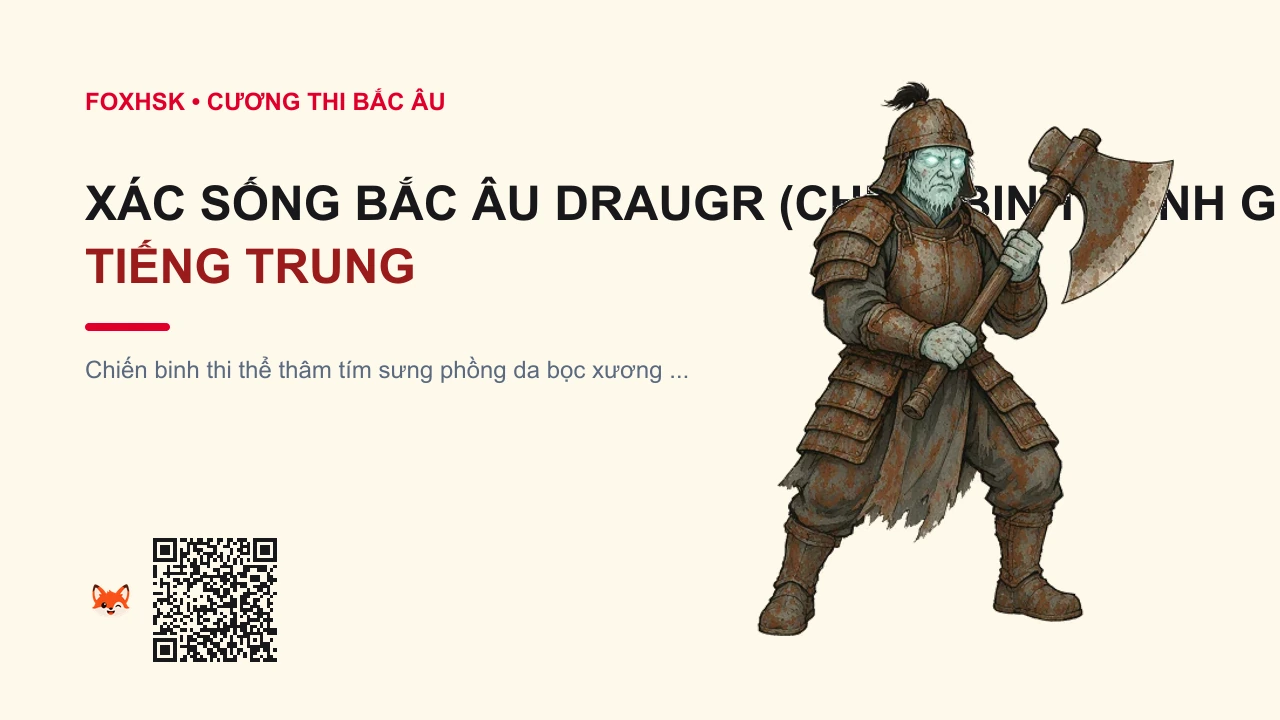 Xác Sống Bắc Âu Draugr (Chiến Binh Canh Giữ Hầm Mộ) Tiếng Trung Là Gì? (德罗格尸鬼 - déluógé shīguǐ) • Nguồn Gốc Các hầm mộ đá Viking cổ, Dấu Ấn Pop Culture & Phương Pháp Hóa Giải - FoxHSK