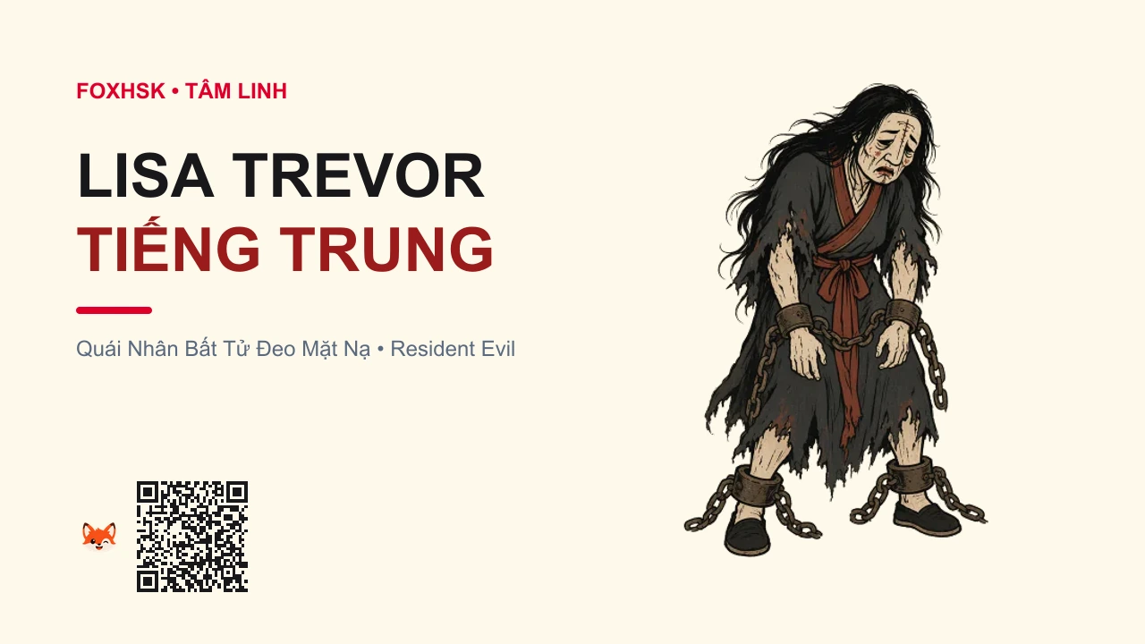 Quái Nhân Bất Tử Lisa Trevor Tiếng Trung Là Gì? (丽莎·特雷沃 - lìshā tèléiwò) • Nguồn Gốc Game Resident Evil 1, Dấu Ấn Pop Culture & Phương Pháp Hóa Giải - FoxHSK