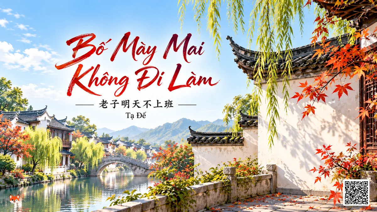 Lời Bài Hát Bố Mày Mai Không Đi Làm (老子明天不上班) – Tạ Đế (Fat Shady) (Sing My Song) (Pinyin + Lời Dịch Chuẩn) - FoxHSK