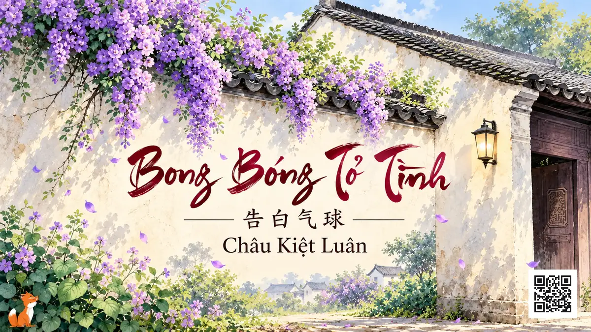 Lời Bài Hát Bong Bóng Tỏ Tình (告白气球) – Châu Kiệt Luân (Pinyin + Lời Dịch Chuẩn) - FoxHSK