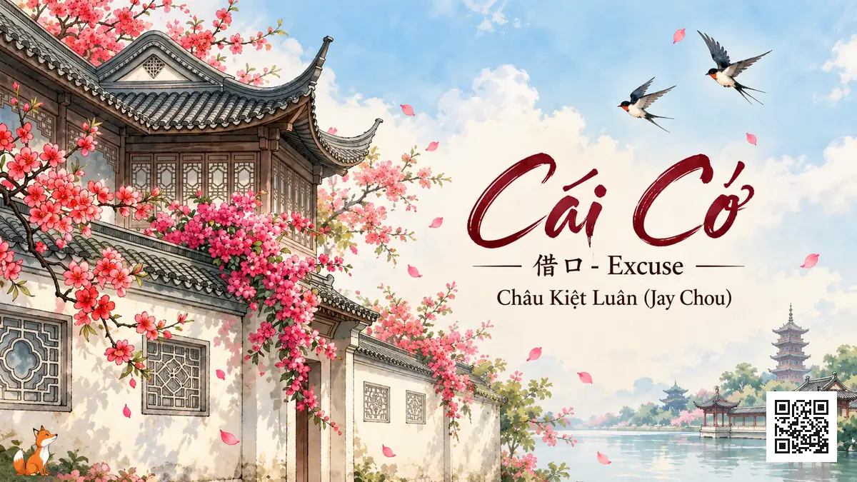 Lời Bài Hát Cái Cớ (借口 - Excuse) – Châu Kiệt Luân (Jay Chou) (Pinyin + Lời Dịch Chuẩn) - FoxHSK