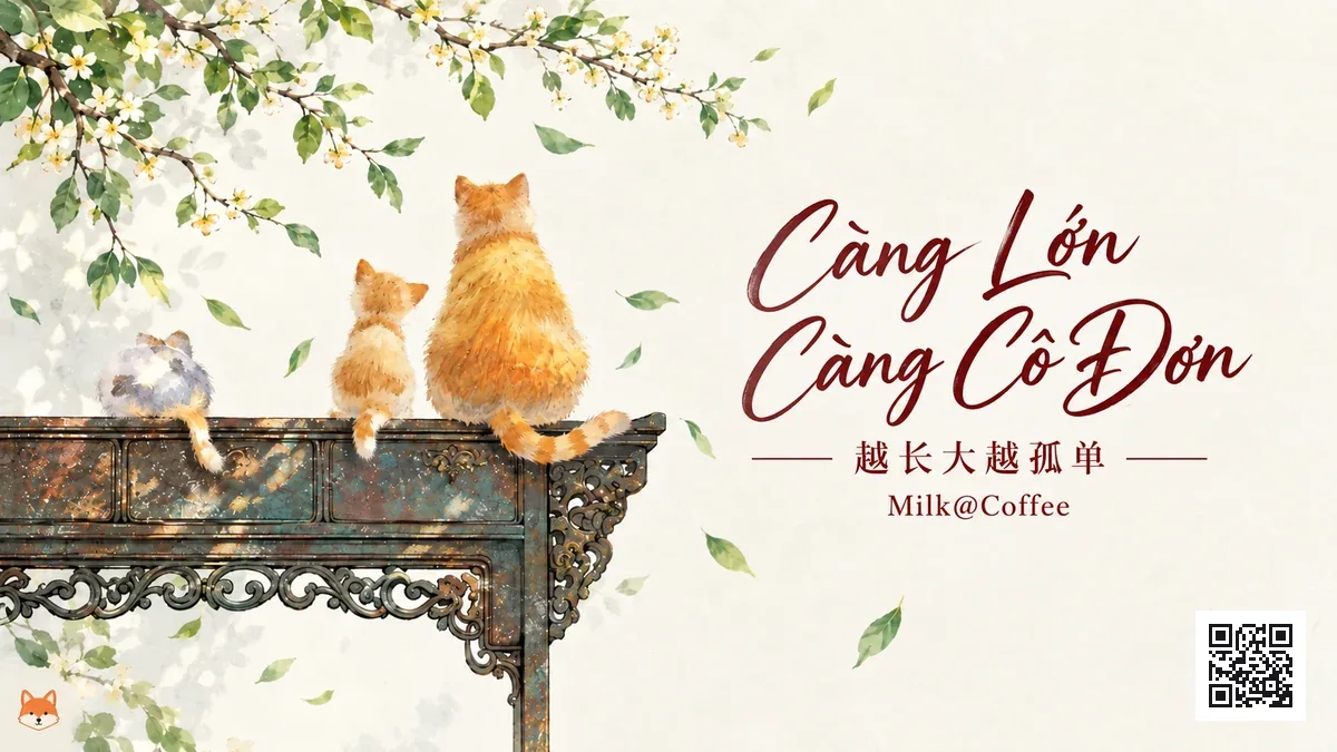 Lời Bài Hát Càng Lớn Càng Cô Đơn (越长大越孤单) – Milk@Coffee - FoxHSK