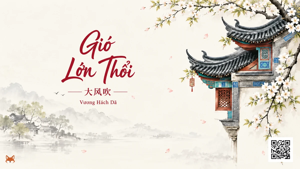 Lời Bài Hát Gió Lớn Thổi (大风吹) – Vương Hách Dã (Pinyin + Lời Dịch Chuẩn) - FoxHSK