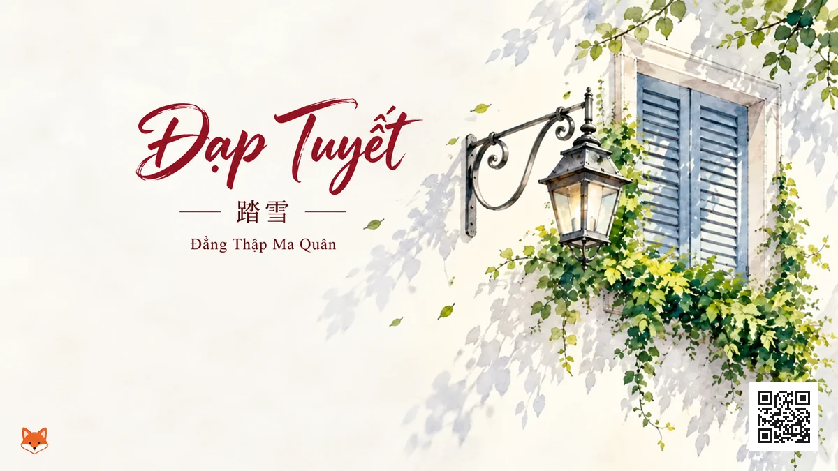 Lời Bài Hát Đạp Tuyết (踏雪) – Đẳng Thập Ma Quân (Pinyin + Lời Dịch Chuẩn) - FoxHSK