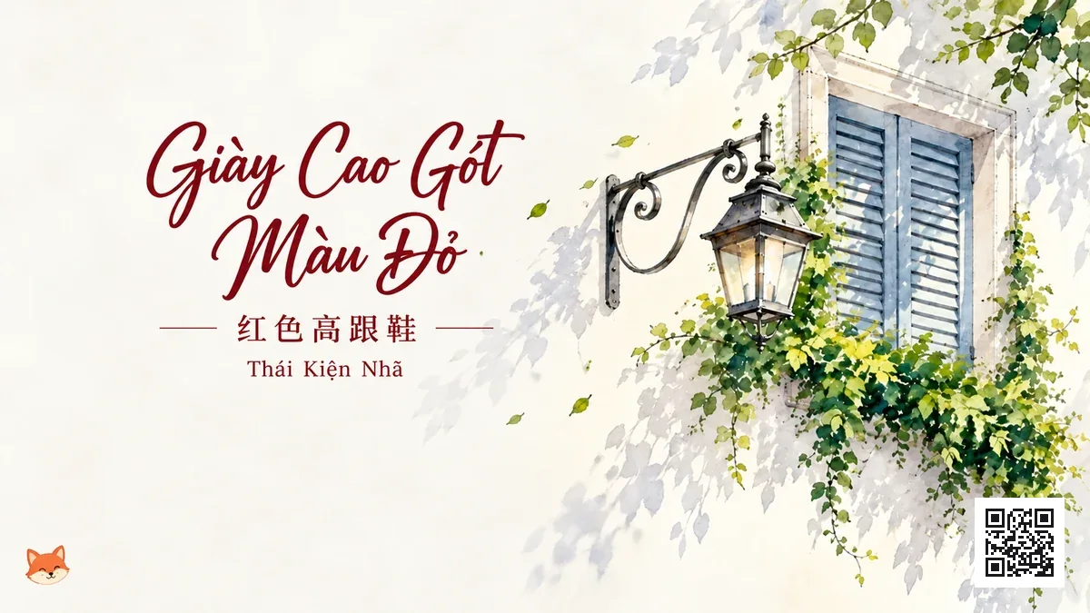Lời Bài Hát Giày Cao Gót Màu Đỏ (红色高跟鞋) – Thái Kiện Nhã (Pinyin + Lời Dịch Chuẩn) - FoxHSK