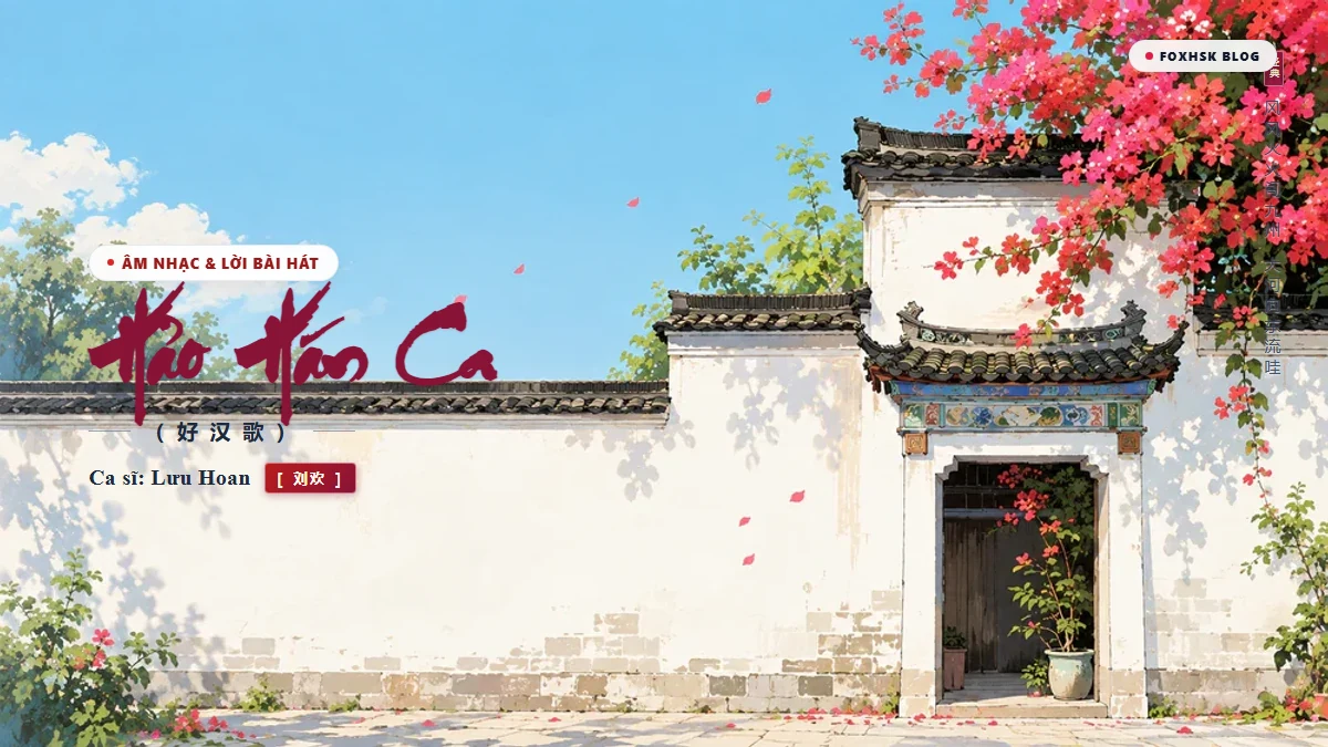 Lời Bài Hát Hảo Hán Ca (好汉歌) – Lưu Hoan (Pinyin + Lời Dịch Chuẩn) - FoxHSK