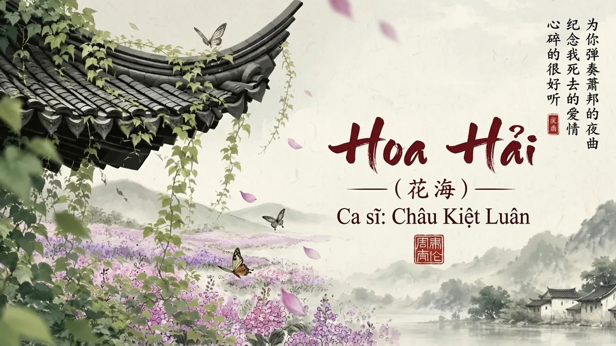 Lời Bài Hát Hoa Hải (花海) – Châu Kiệt Luân (Pinyin + Lời Dịch Chuẩn) - FoxHSK