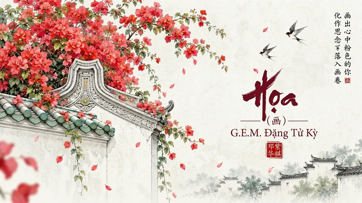 Lời Bài Hát Họa (画) – G.E.M. Đặng Tử Kỳ (Pinyin + Lời Dịch Chuẩn) - FoxHSK