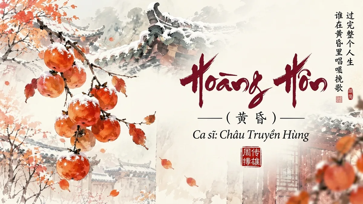 Lời Bài Hát Hoàng Hôn (黄昏) – Châu Truyền Hùng (Pinyin + Lời Dịch Chuẩn) - FoxHSK