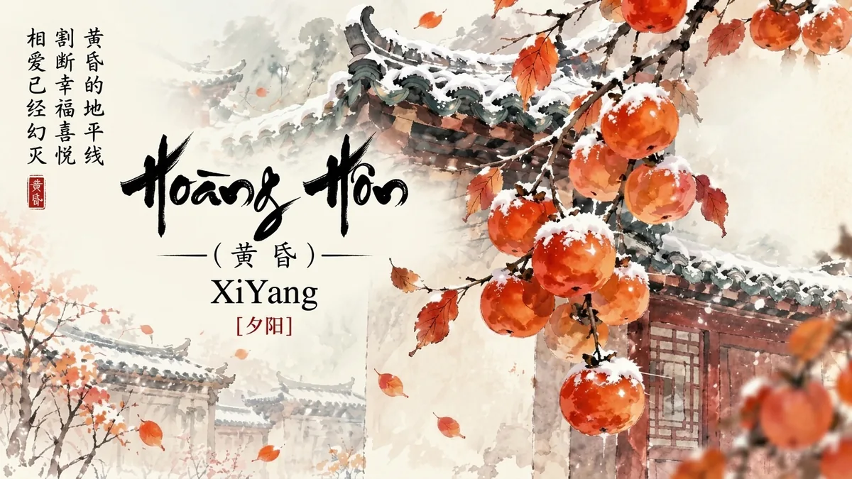 Lời Bài Hát Hoàng Hôn (黄昏) – XiYang (Pinyin + Lời Dịch Chuẩn) - FoxHSK