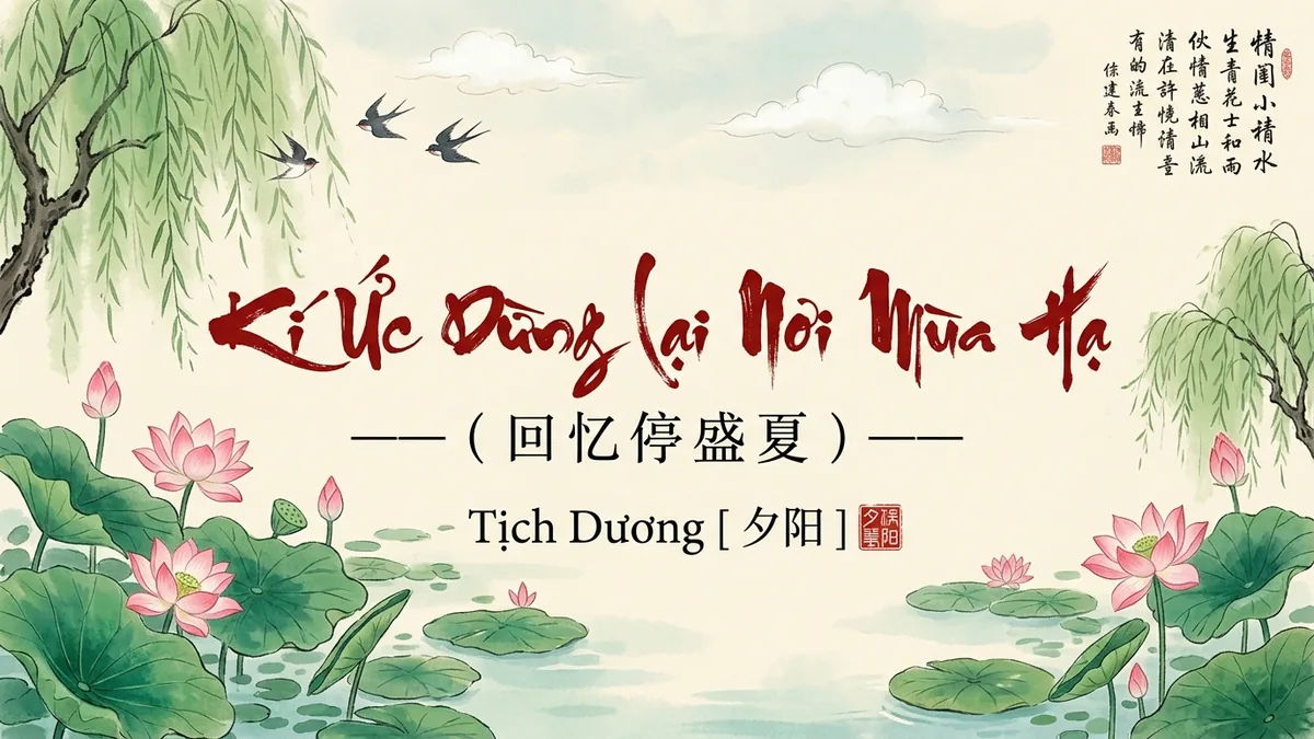 Lời Bài Hát Kí Ức Dừng Lại Nơi Mùa Hạ (回忆停盛夏) – Tịch Dương / XiYang (Pinyin + Lời Dịch Chuẩn) - FoxHSK
