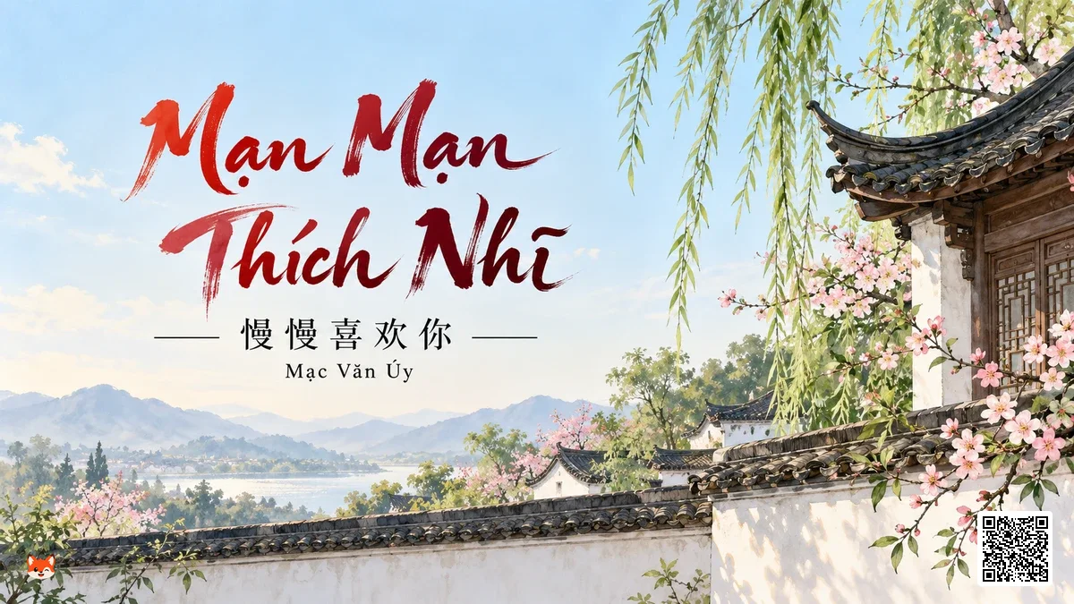 Lời Bài Hát Mạn Mạn Thích Nhĩ (慢慢喜欢你) – Mạc Văn Úy (Pinyin + Lời Dịch Chuẩn) - FoxHSK