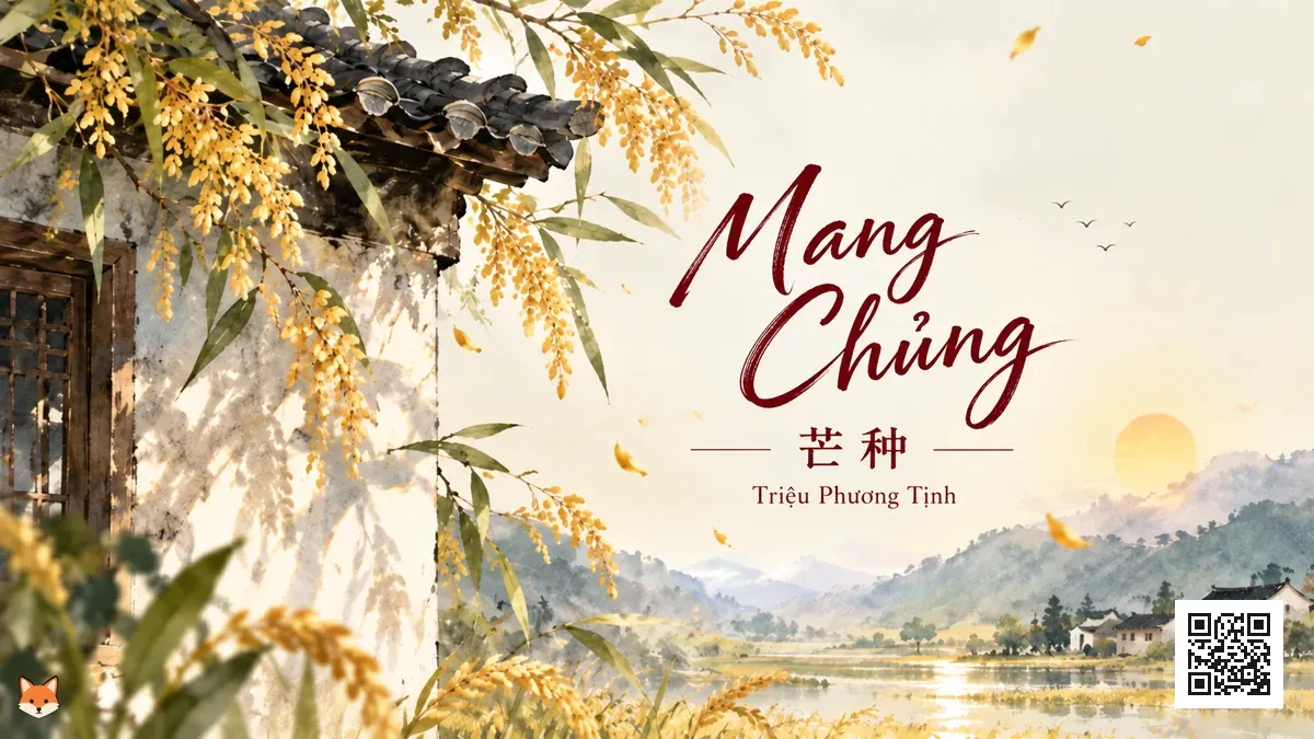 Lời Bài Hát Mang Chủng (芒种) – Triệu Phương Tịnh (Pinyin + Lời Dịch Chuẩn) - FoxHSK
