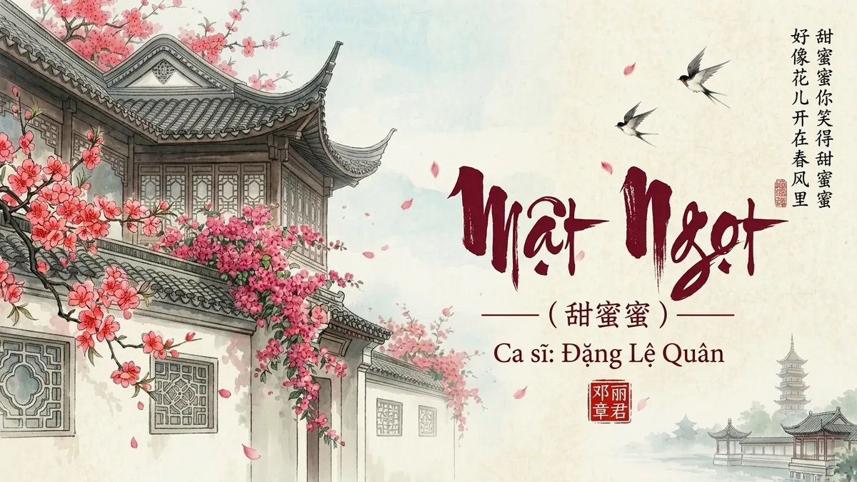 Lời Bài Hát Mật Ngọt (甜蜜蜜) – Đặng Lệ Quân (Pinyin + Lời Dịch Chuẩn) - FoxHSK