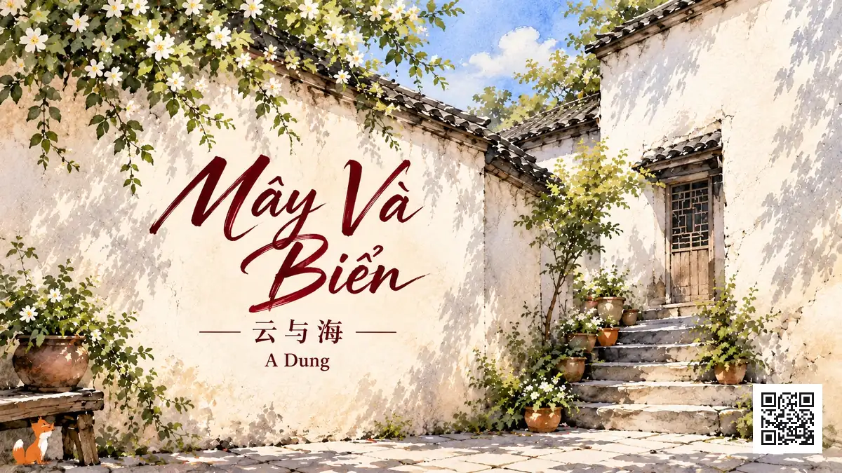 Lời Bài Hát Mây Và Biển (云与海) – A Dung (Pinyin + Lời Dịch Chuẩn) - FoxHSK