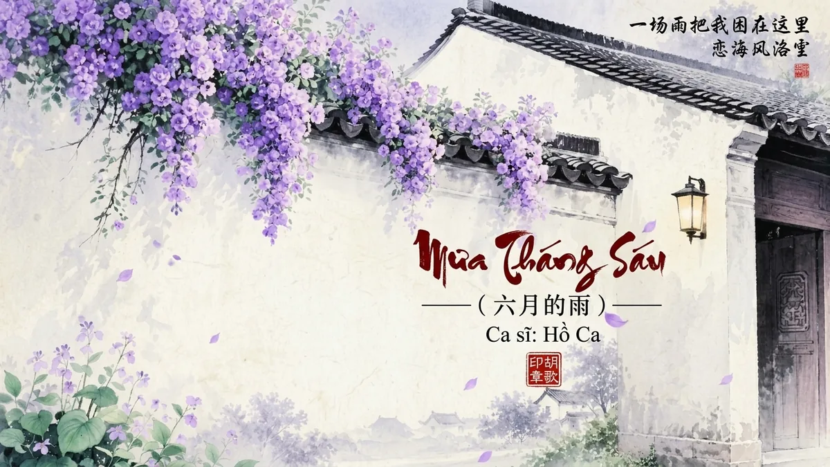 Lời Bài Hát Mưa Tháng Sáu (六月的雨) – Hồ Ca (Pinyin + Lời Dịch Chuẩn) - FoxHSK