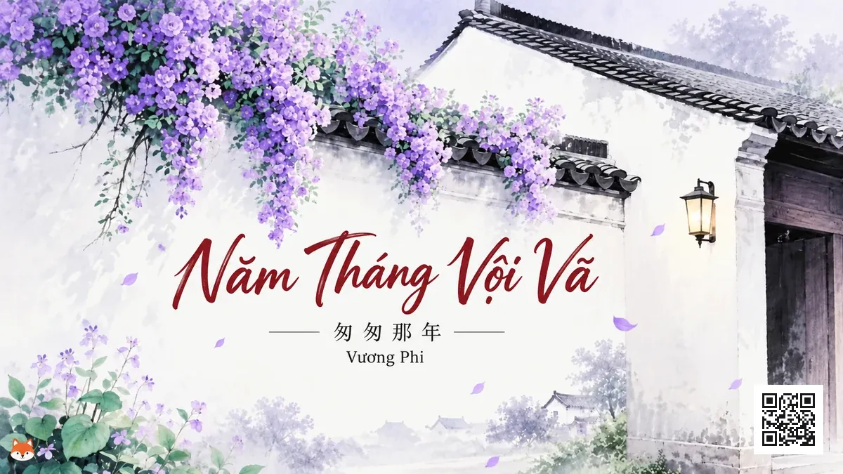 Lời Bài Hát Năm Tháng Vội Vã (匆匆那年) – Vương Phi (Pinyin + Lời Dịch) - FoxHSK