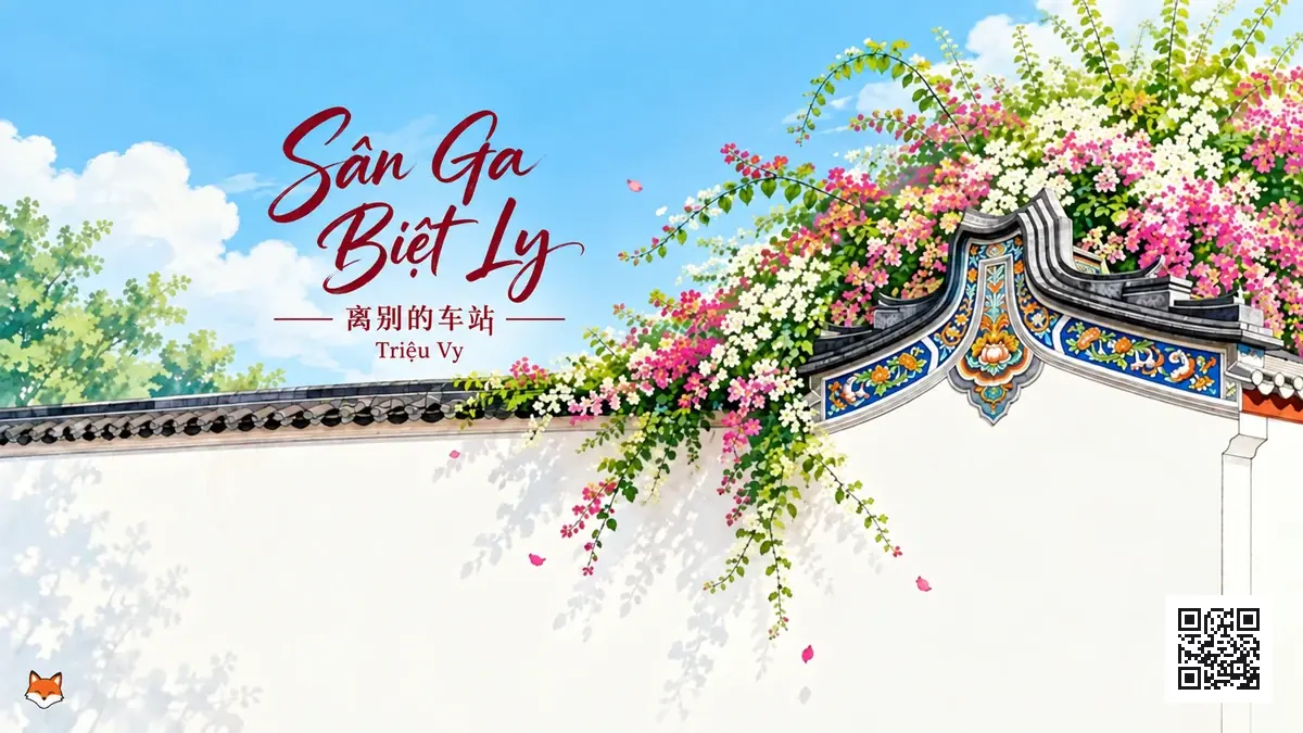 Lời Bài Hát Sân Ga Biệt Ly (离别的车站) – Triệu Vy (Pinyin + Lời Dịch Chuẩn) - FoxHSK