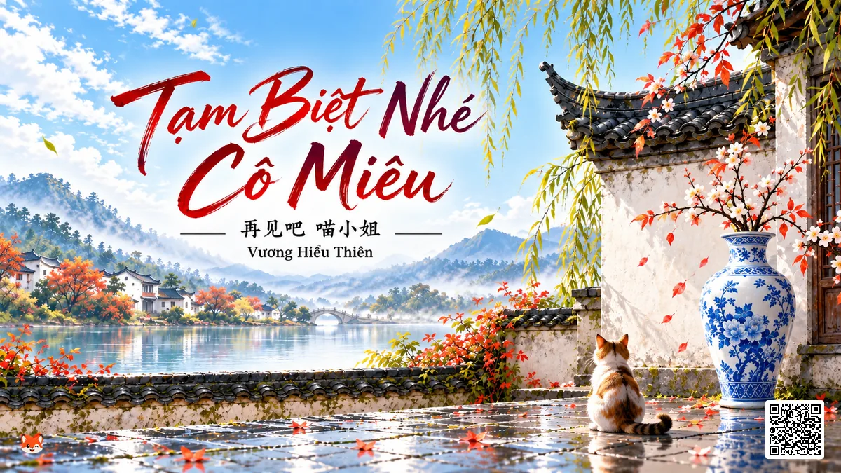 Lời Bài Hát Tạm Biệt Nhé Cô Miêu (再见吧 喵小姐) – Vương Hiểu Thiên (Sing My Song) (Pinyin + Lời Dịch Chuẩn) - FoxHSK