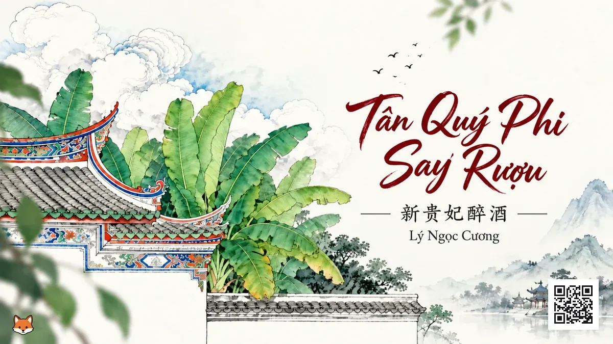Lời Bài Hát Tân Quý Phi Say Rượu (新贵妃醉酒) – Lý Ngọc Cương (Pinyin + Lời Dịch) - FoxHSK