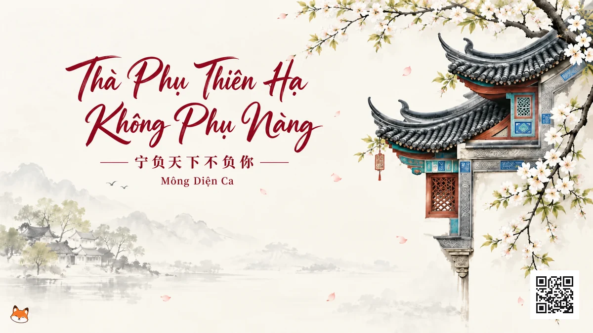 Lời Bài Hát Thà Phụ Thiên Hạ Không Phụ Nàng (宁负天下不负你) – Mông Diện Ca (Pinyin + Lời Dịch Chuẩn) - FoxHSK