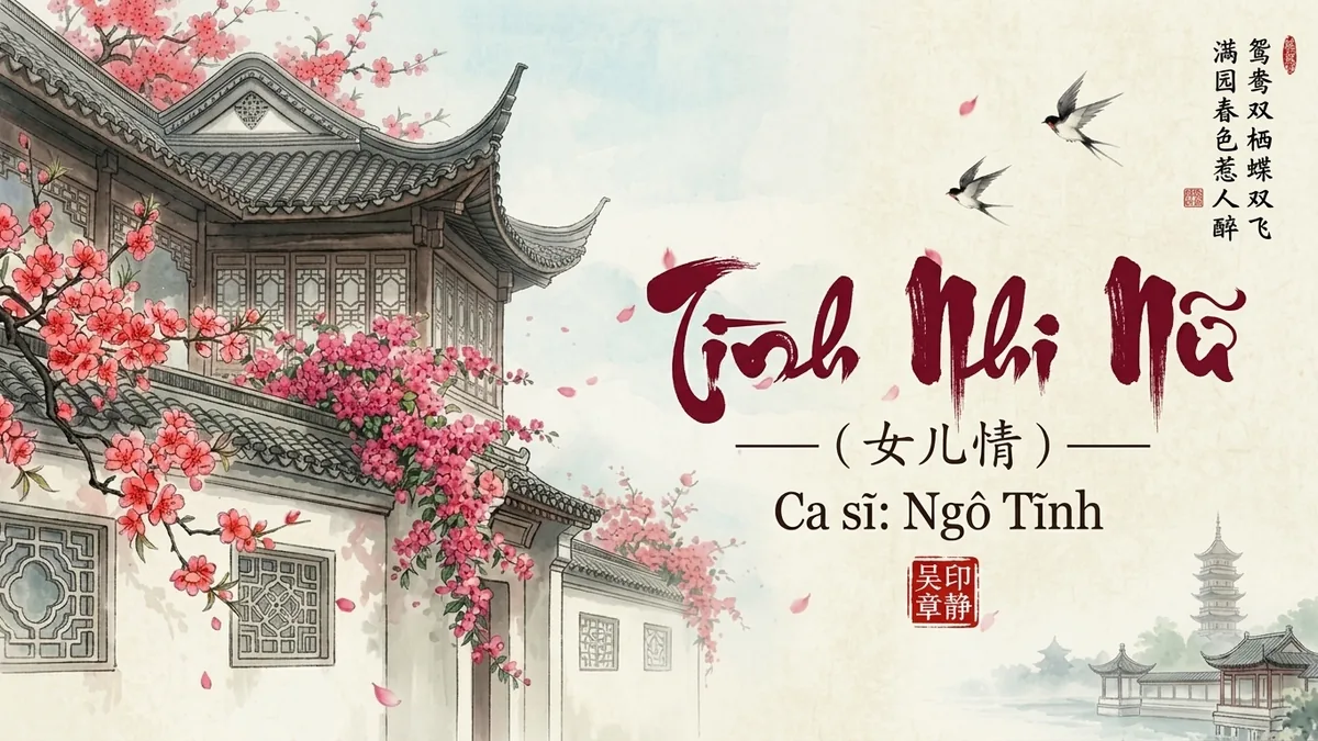 Lời Bài Hát Tình Nhi Nữ (女儿情) – Ngô Tĩnh (Pinyin + Lời Dịch Chuẩn) - FoxHSK