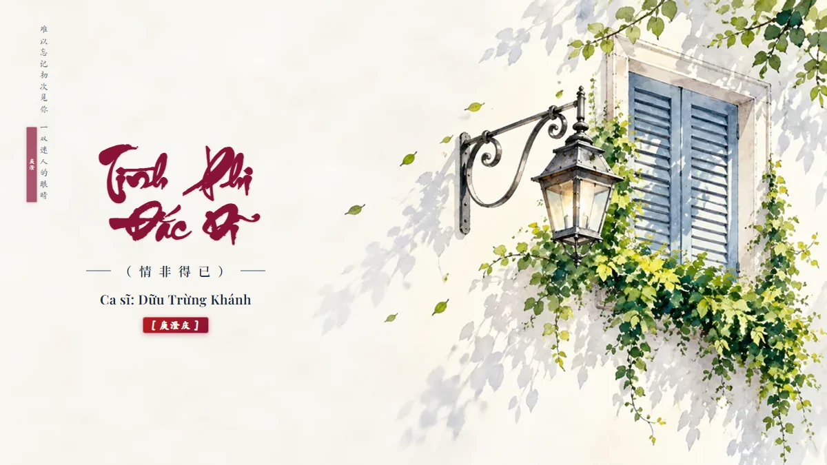 Lời Bài Hát Tình Phi Đắc Dĩ (情非得已) – Dữu Trừng Khánh (Pinyin + Lời Dịch Chuẩn) - FoxHSK