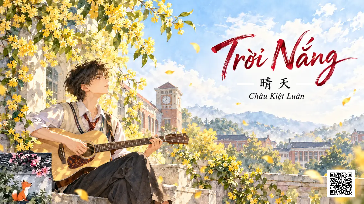 Lời Bài Hát Trời Nắng (晴天 - Sunny Day) – Châu Kiệt Luân (Jay Chou) (Pinyin + Lời Dịch Chuẩn) - FoxHSK