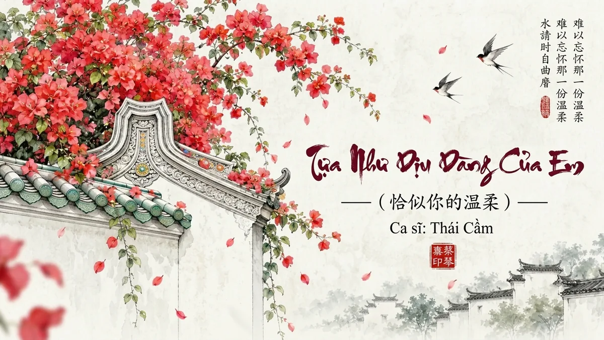 Lời Bài Hát Tựa Như Dịu Dàng Của Em (恰似你的温柔) – Thái Cầm (Pinyin + Lời Dịch Chuẩn) - FoxHSK