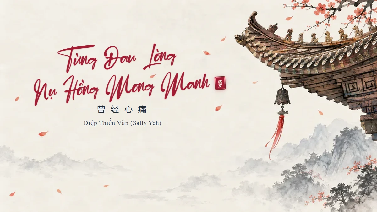 Lời Bài Hát Từng Đau Lòng (Nụ Hồng Mong Manh) (曾经心痛) – Diệp Thiến Văn (Pinyin + Lời Dịch Chuẩn) - FoxHSK