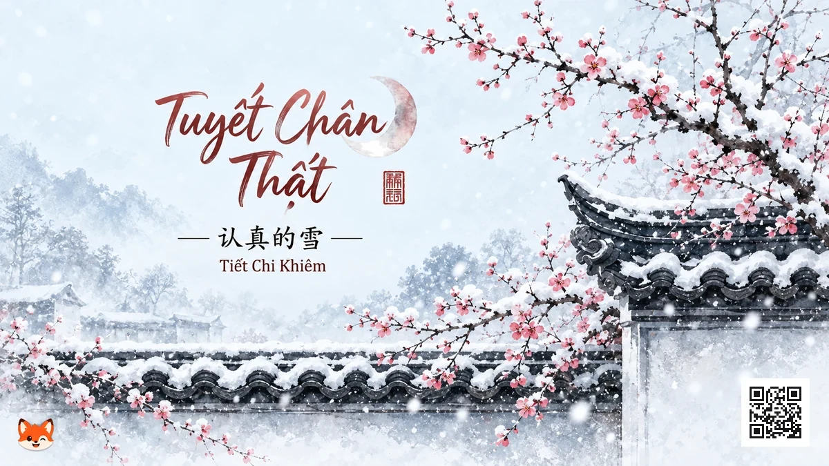 Lời Bài Hát Tuyết Chân Thật (Nhận Chân Đích Tuyết) (认真的雪) – Tiết Chi Khiêm (Pinyin + Lời Dịch Chuẩn) - FoxHSK
