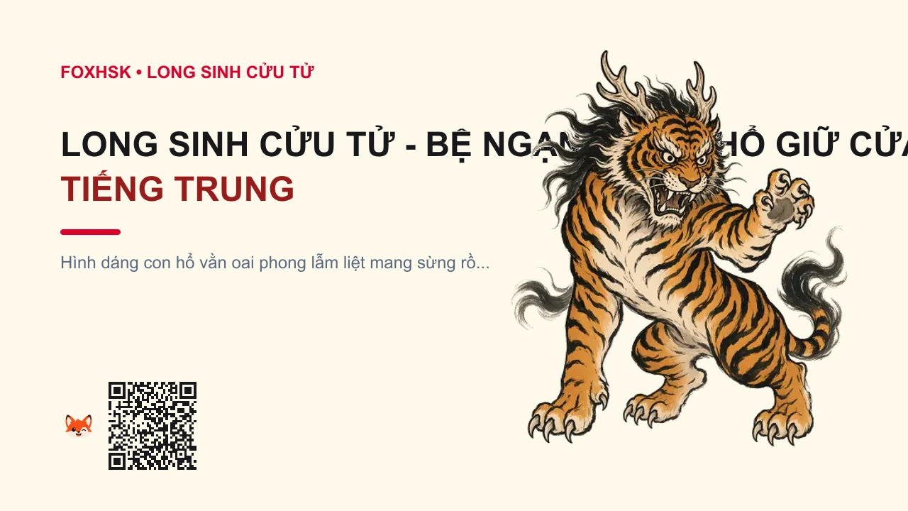 Long Sinh Cửu Tử - Bệ Ngạn (Rồng Hổ Giữ Cửa Ngục) Tiếng Trung Là Gì? (狴犴 - bì’àn) • Nguồn Gốc Cổng nha môn, công đường, Dấu Ấn Pop Culture & Phương Pháp Hóa Giải - FoxHSK