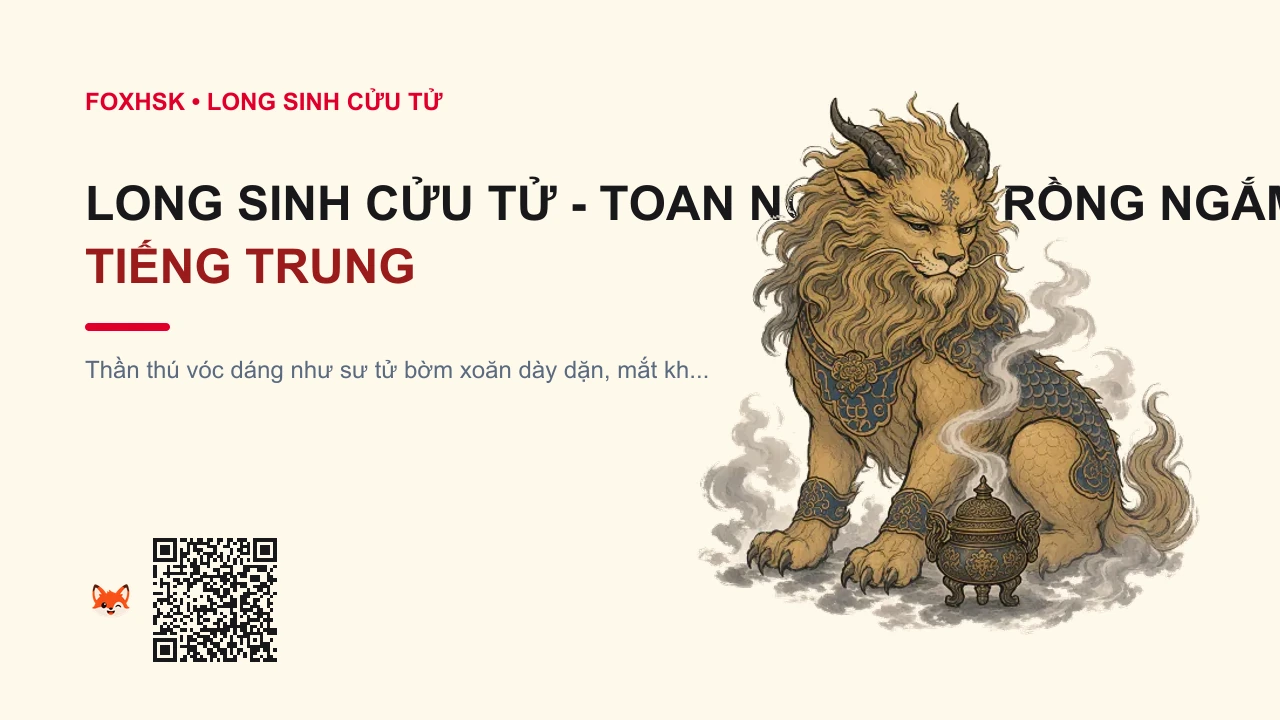 Long Sinh Cửu Tử - Toan Nghê (Sư Rồng Ngắm Khói Hương) Tiếng Trung Là Gì? (狻猊 - suānní) • Nguồn Gốc Đỉnh trầm lư hương, Tòa, Dấu Ấn Pop Culture & Phương Pháp Hóa Giải - FoxHSK