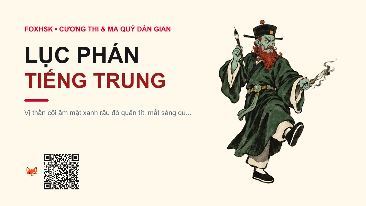 Lục Phán Tiếng Trung Là Gì? (陆判 - lùpàn) • Nguồn Gốc Liêu Trai Chí Dị - Quyển, Dấu Ấn Pop Culture & Phương Pháp Hóa Giải - FoxHSK