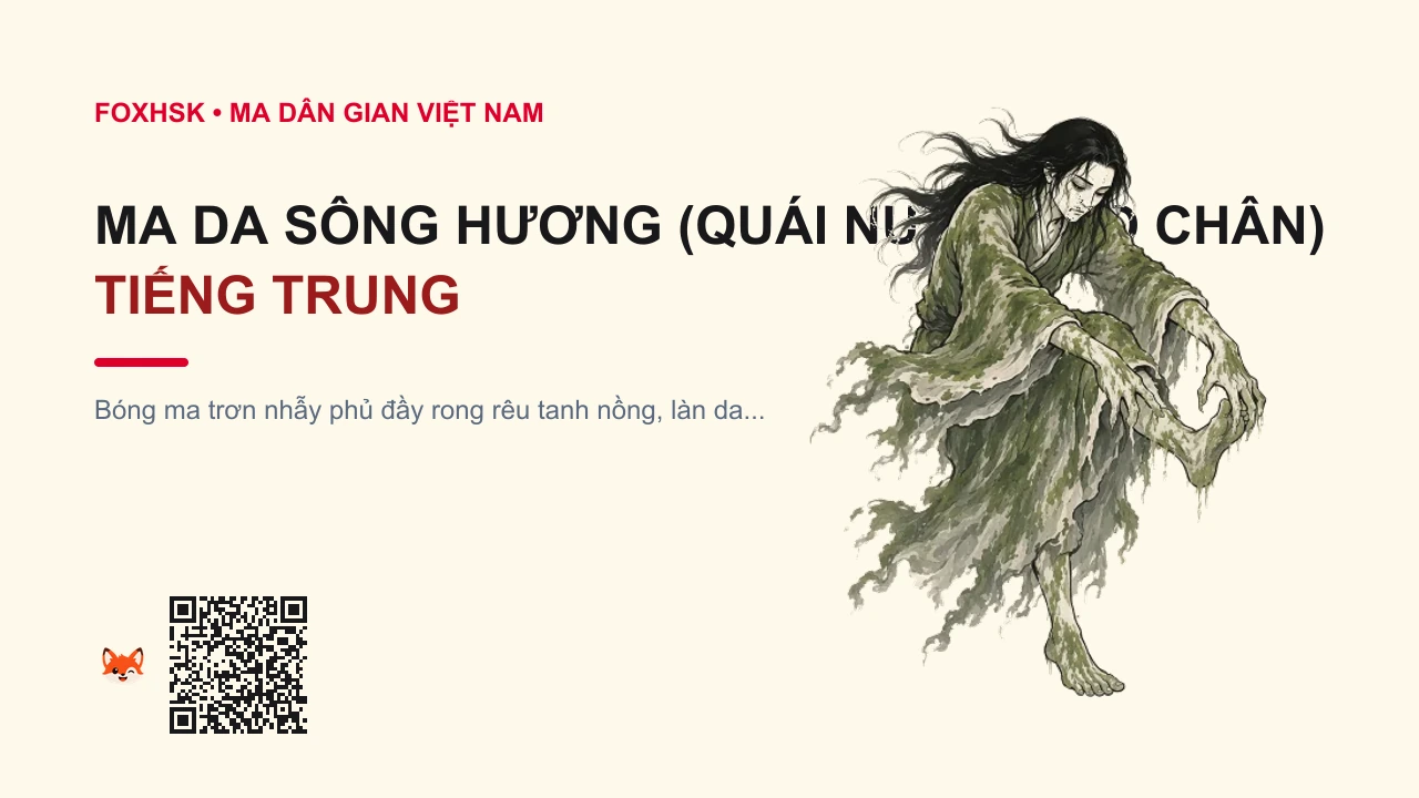 Ma Da Sông Hương (Quái Nước Kéo Chân) Tiếng Trung Là Gì? (香江水魅 - xiāngjiāng shuǐmèi) • Nguồn Gốc Truyền thuyết dân gian, Dấu Ấn Pop Culture & Phương Pháp Hóa Giải - FoxHSK