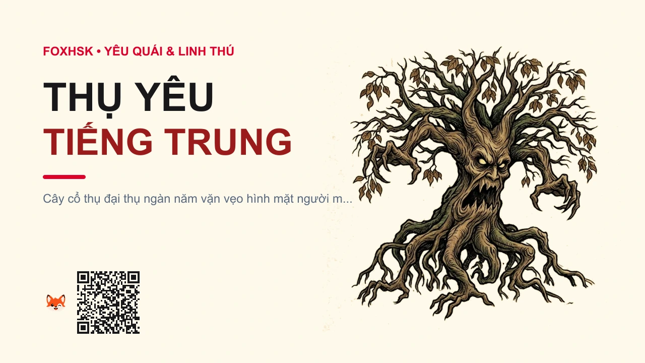 Thụ Yêu Tiếng Trung Là Gì? (树妖 - shùyāo) • Nguồn Gốc Lĩnh Nam Chích Quái, Cổ, Dấu Ấn Pop Culture & Phương Pháp Hóa Giải - FoxHSK