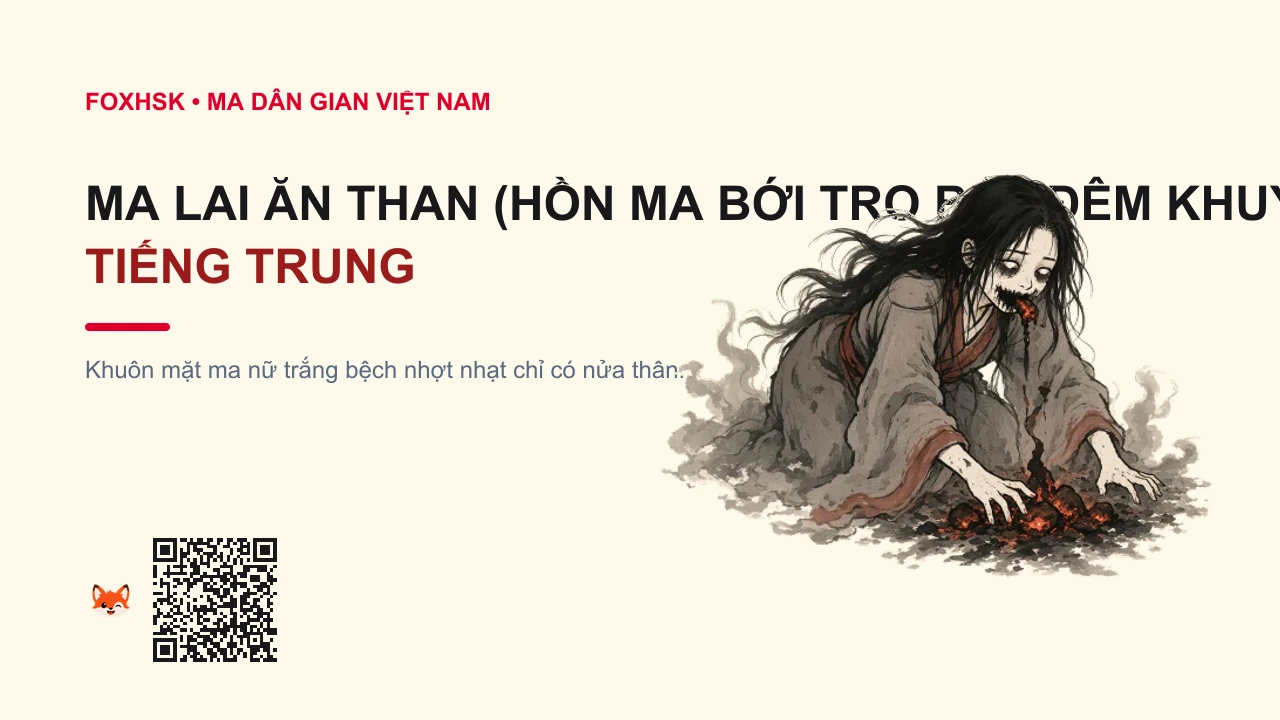Ma Lai Ăn Than (Hồn Ma Bới Tro Bếp Đêm Khuya) Tiếng Trung Là Gì? (嗜炭飞妖 - shìtàn fēiyāo) • Nguồn Gốc Chuyện kể miền núi phía, Dấu Ấn Pop Culture & Phương Pháp Hóa Giải - FoxHSK