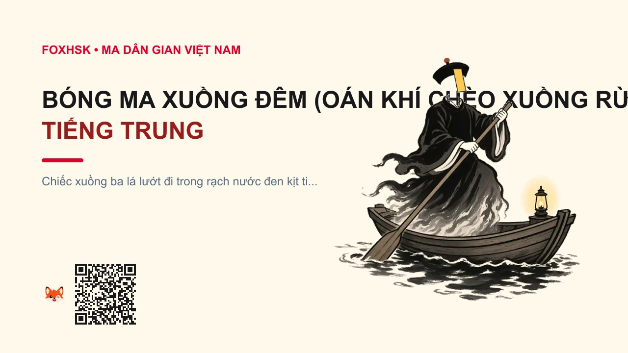 Bóng Ma Xuồng Đêm (Oán Khí Chèo Xuồng Rừng Tràm) Tiếng Trung Là Gì? (夜划孤舟鬼 - yè huá gūzhōu guǐ) • Nguồn Gốc Đầm lầy rừng tràm U Minh, Dấu Ấn Pop Culture & Phương Pháp Hóa Giải - FoxHSK