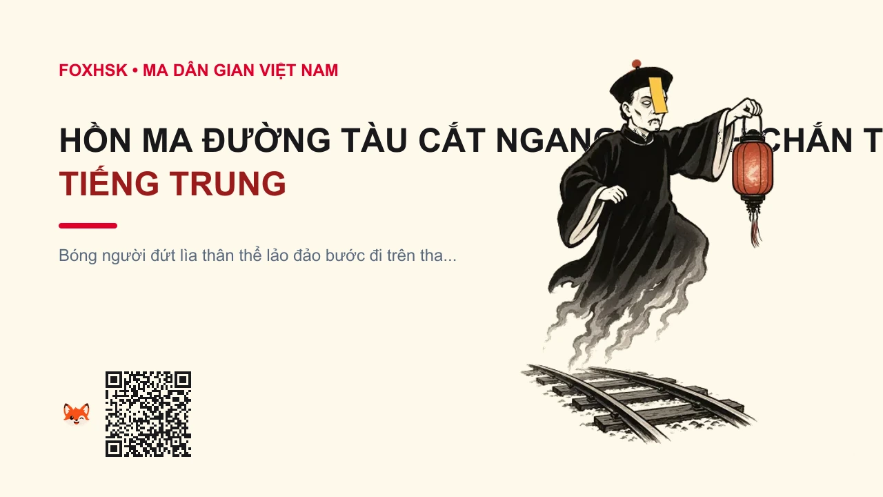 Hồn Ma Đường Tàu Cắt Ngang (U Linh Chắn Tàu Đêm) Tiếng Trung Là Gì? (铁路孤魂 - tiělù gūhún) • Nguồn Gốc Những cung đường tàu hỏa, Dấu Ấn Pop Culture & Phương Pháp Hóa Giải - FoxHSK