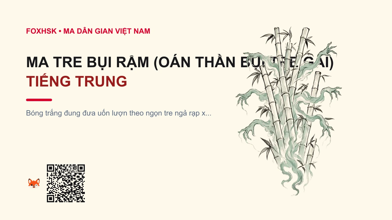 Ma Tre Bụi Rậm (Oán Thần Bụi Tre Gai) Tiếng Trung Là Gì? (竹丛魅灵 - zhúcóng mèilíng) • Nguồn Gốc Chuyện ma làng quê Việt, Dấu Ấn Pop Culture & Phương Pháp Hóa Giải - FoxHSK