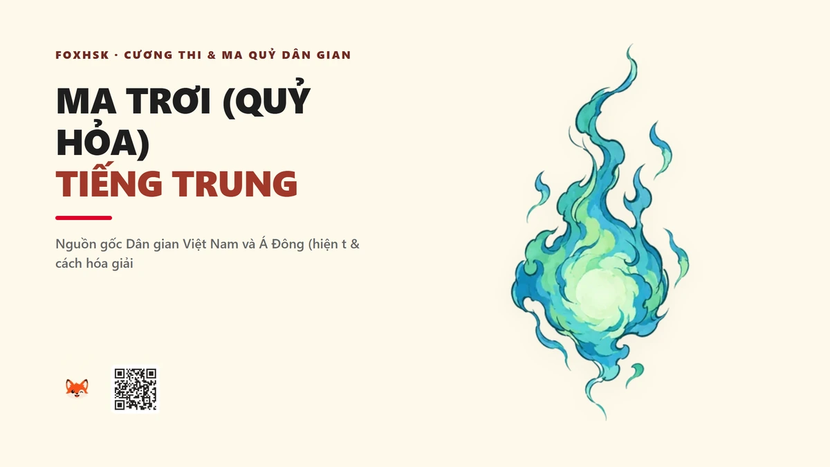 Ma Trơi (Quỷ Hỏa) Tiếng Trung Là Gì? (鬼火 - guǐhuǒ) • Nguồn Gốc Dân gian Việt Nam và Á, Dấu Ấn Pop Culture & Phương Pháp Hóa Giải - FoxHSK