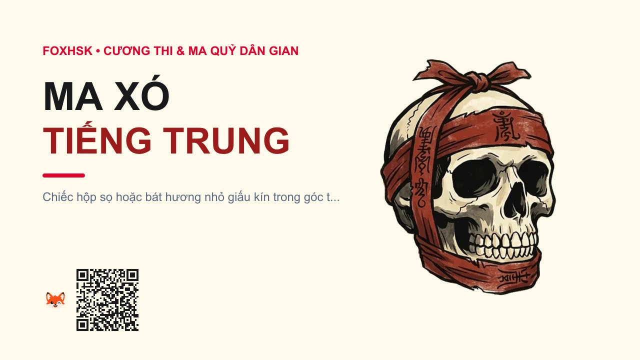 Ma Xó Tiếng Trung Là Gì? (隅鬼 - yúguǐ) • Nguồn Gốc Tín ngưỡng dân gian vùng, Dấu Ấn Pop Culture & Phương Pháp Hóa Giải - FoxHSK