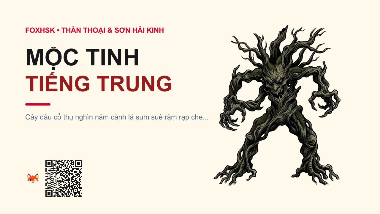 Mộc Tinh Tiếng Trung Là Gì? (木精 - mùjīng) • Nguồn Gốc Lĩnh Nam Chích Quái, Dấu Ấn Pop Culture & Phương Pháp Hóa Giải - FoxHSK