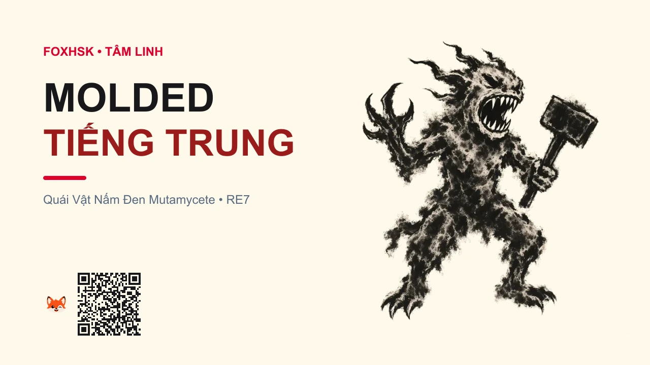 Quái Vật Nấm Đen Chủng Khuẩn (Molded) Tiếng Trung Là Gì? (黑色菌兽 - hēisè jùnshòu) • Nguồn Gốc Game Resident Evil 7:, Dấu Ấn Pop Culture & Phương Pháp Hóa Giải - FoxHSK