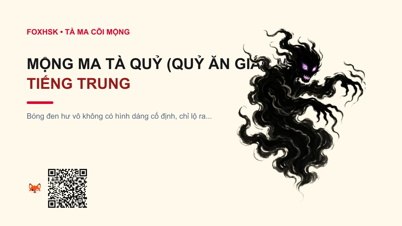 Mộng Ma Tà Quỷ (Quỷ Ăn Giấc Mơ) Tiếng Trung Là Gì? (梦魔 - mèngmó) • Nguồn Gốc Liêu Trai Chí Dị & Tục, Dấu Ấn Pop Culture & Phương Pháp Hóa Giải - FoxHSK