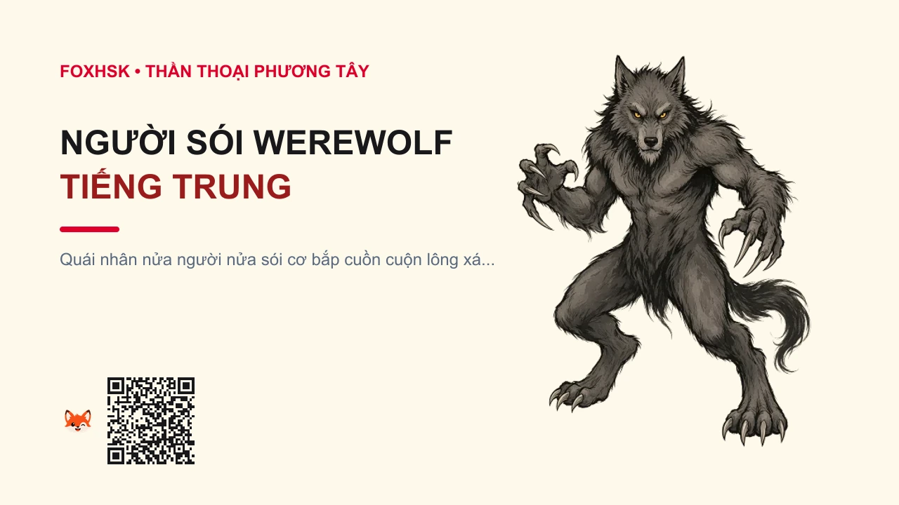 Người Sói Werewolf Tiếng Trung Là Gì? (狼人 - lángrén) • Lời Nguyền Trăng Tròn, Quái Thú Gévaudan Nước Pháp & Loạt Phim Underworld - FoxHSK