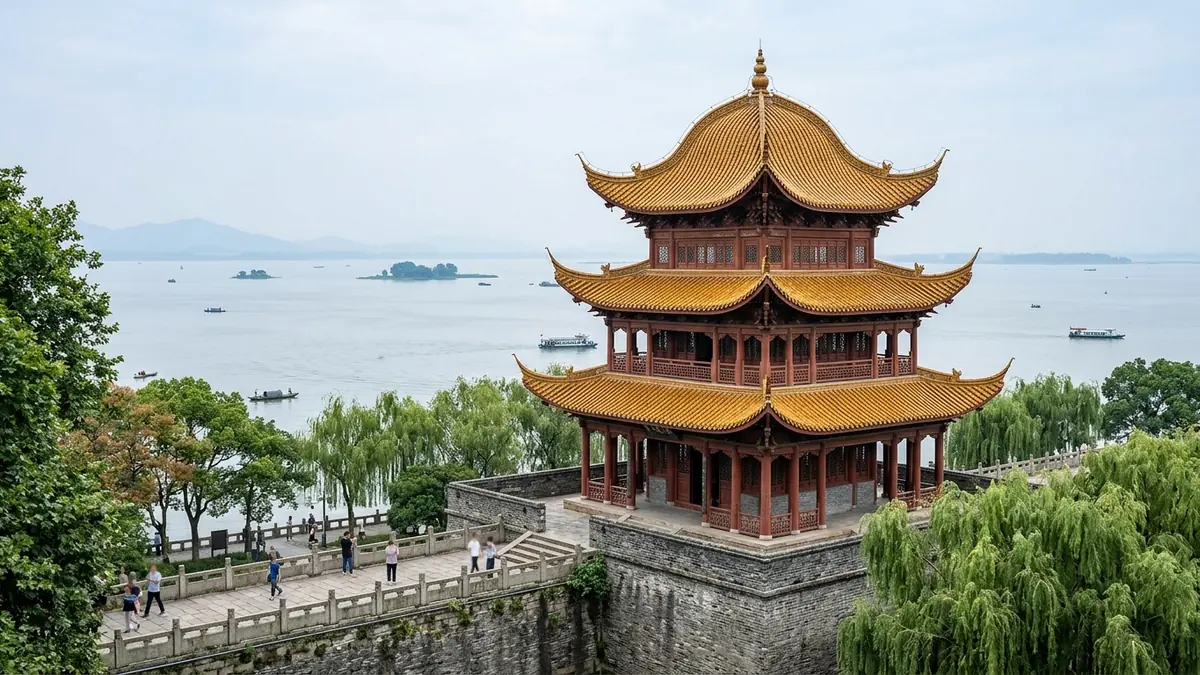 NHẠC DƯƠNG LÂU HỒ ĐỘNG ĐÌNH HỒ NAM - TỨ ĐẠI DANH LÂU TRUNG QUỐC