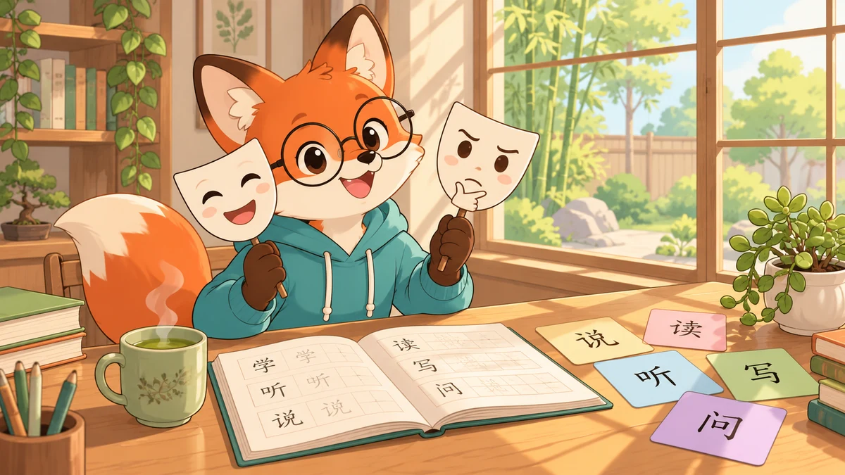 Nghệ Thuật Nhập Vai Học Tiếng Trung: Bí Quyết Vượt Trầm Cảm Ngôn Ngữ - FoxHSK