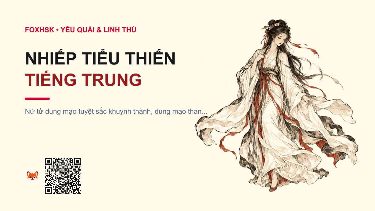 Nhiếp Tiểu Thiến Tiếng Trung Là Gì? (聂小倩 - nièxiǎoqiàn) • Nguồn Gốc Liêu Trai Chí Dị - Quyển, Dấu Ấn Pop Culture & Phương Pháp Hóa Giải - FoxHSK